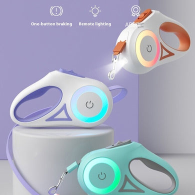 SafeWalk Pro — LED Retractable Dog Leash | Be Seen. Stay Safe
