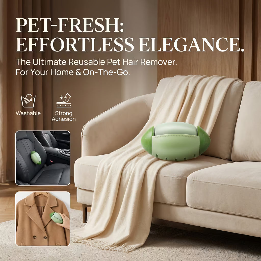 Rouleau FurFree – Rouleau réutilisable pour enlever les poils d'animaux